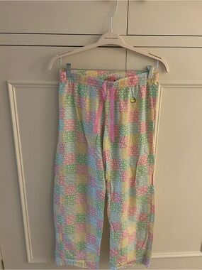 Masters Pastel Check Pajama Pants with Pink Tie